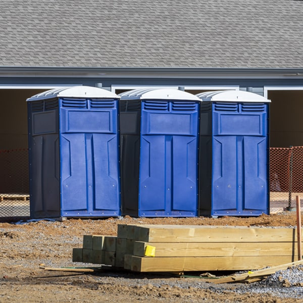 what is the expected delivery and pickup timeframe for the portable toilets in Missouri City MO